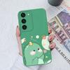 Case For Samsung Galaxy S23+ Ultra S22+ S21 S20 FE Note 10 20 Lite Cute Dinosaur Liquid Silicone Soft TPU Back Cover For Samsung S22 S23 Bumper Funda