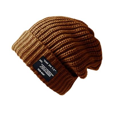 2025 НОВАЯ модная зимняя теплая вязаная шапка мягкая однотонная мешковатая шапка мужская повседневная женская шерстяная A3B8