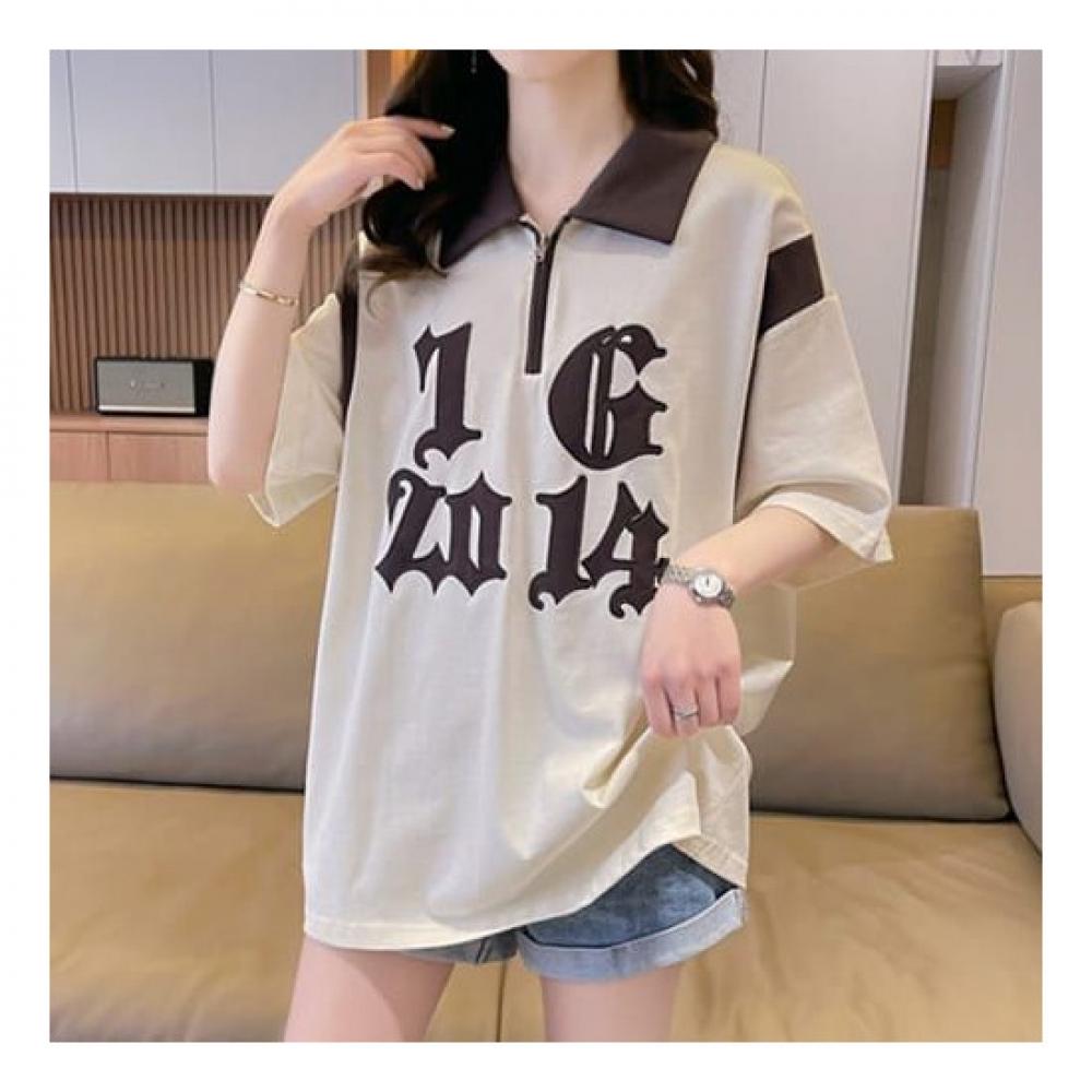 Navava Men S looSe FiT Collar ShorT Sleeve T ShirT wiTh leTTering Color Block nT