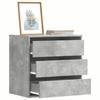 VidaXL Corner Chest of Drawers Concrete Grey 60x41x58 Cm Engineered Wood, Chest of Drawers, Filing Cabinet, Drawer Cabinet, Cabinet of 852846