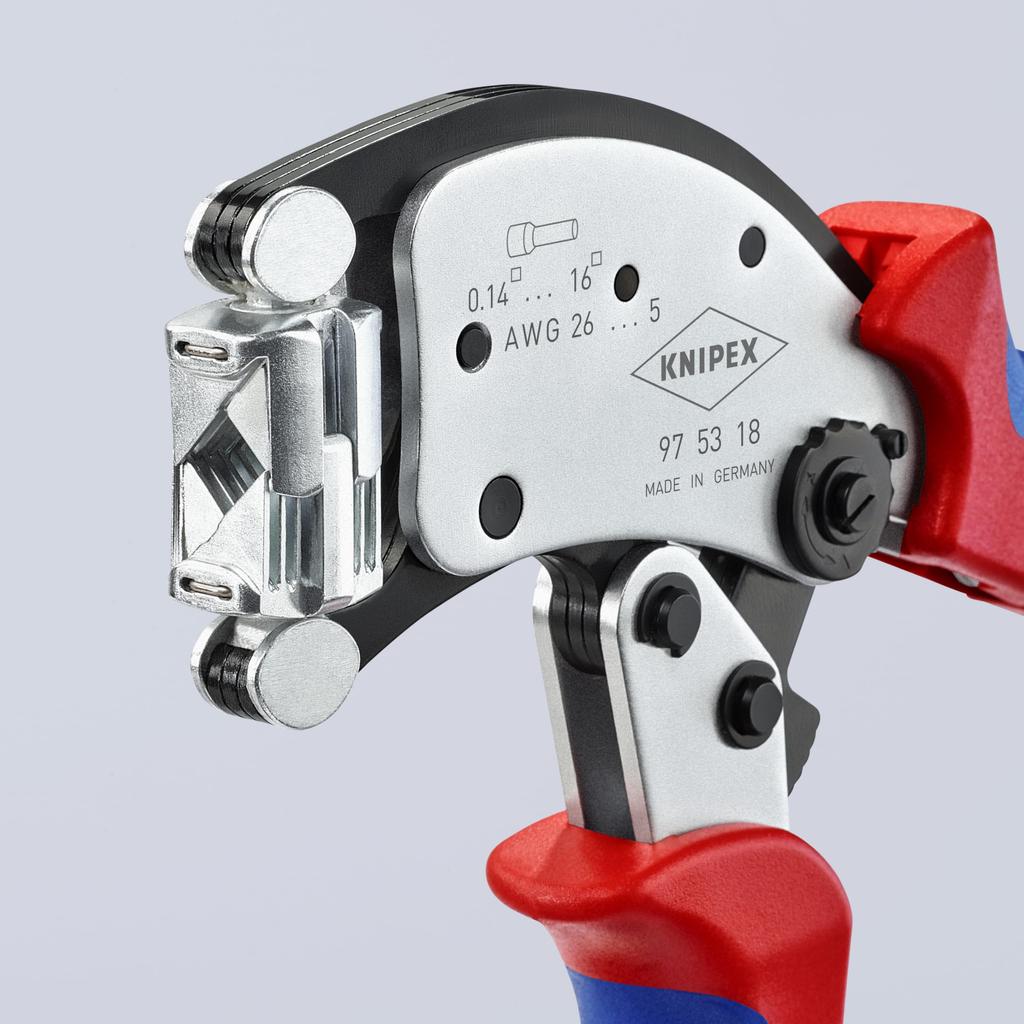 KNIPEX Wire End Crimping Pliers Multi-Adjust 9753-18