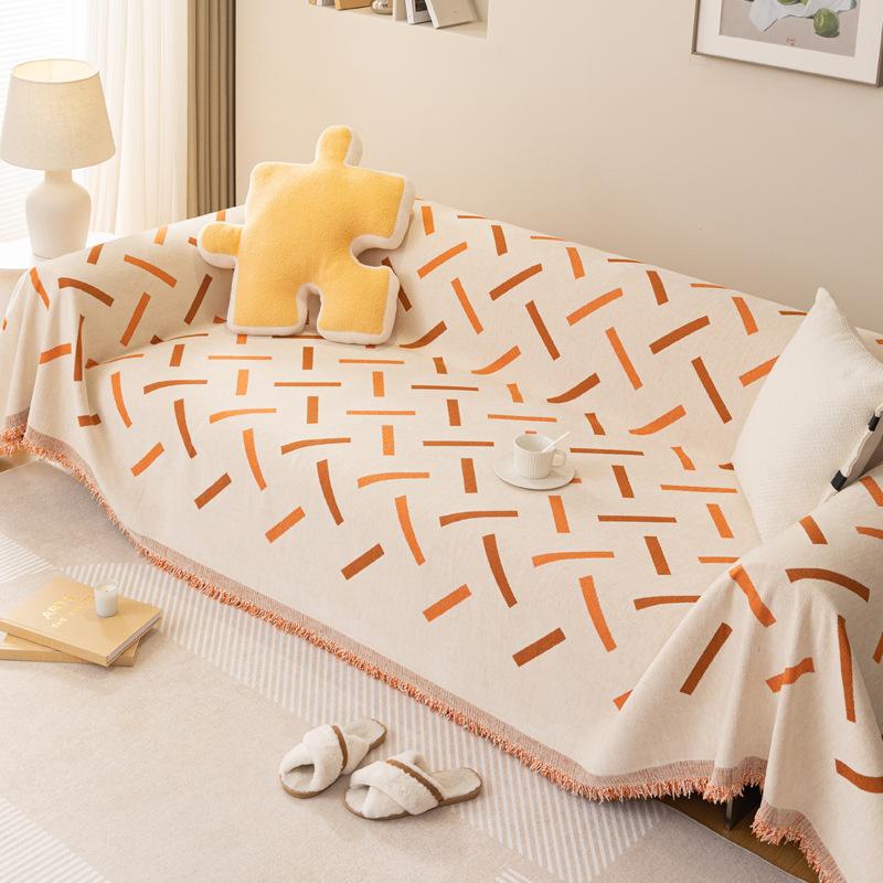 Полотенце для дивана из синели, ткань с полным покрытием, универсальное нецарапающееся одеяло на четыре сезона, скандинавский кожаный чехол для дивана для небольшой квартиры