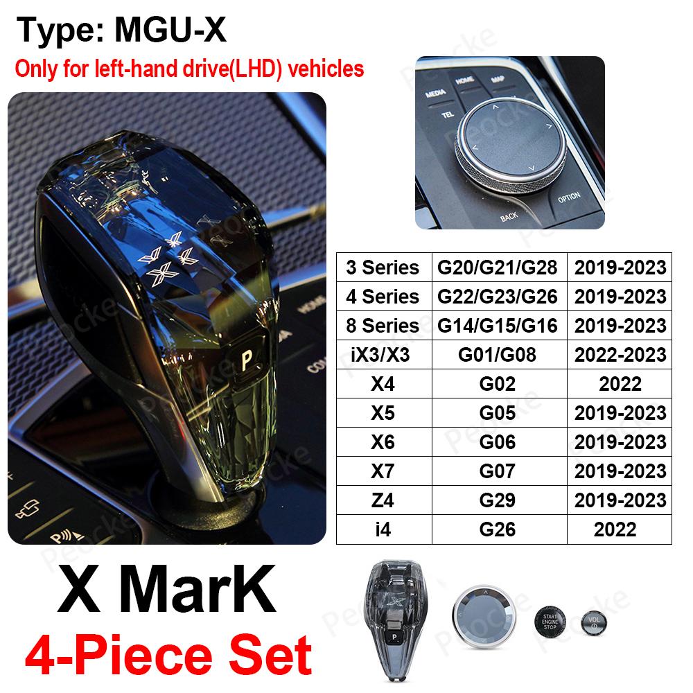 Crystal Gear Shift Knob For BMW G20 G28 G21 G22 G23 G26 Gearbox Lever Head G02 G29 G07 G06 G05 G15 G16 G08 Gear Change Handles