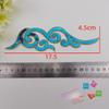 DIY Anime Cosplay Embroidery Cloth Patch: Auspicious Cloud & Sequin Flower (Style 8553#)