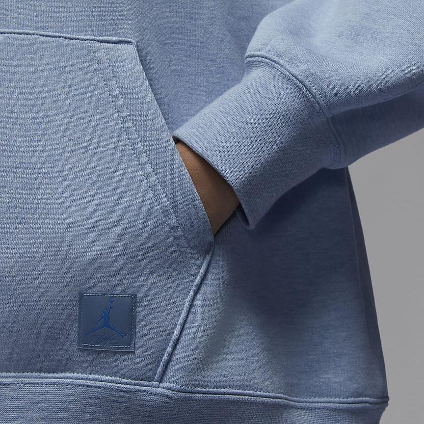 Jordan Летная флисовая толстовка с капюшоном и шнурком женская толстовка с капюшоном сине-серого цвета FB5111-436