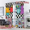 2D FLAT PRINTING 2pcs Curtains (Without Rod) Laundry Day Fun Modern Modern Curtains Versatile Fabric Curtains Room Decor Ldeal