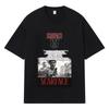 2026 Графическая футболка Streetwear Y2k Harajuku с принтом Scarface 100% Хлопок Повседневная Большемерная Летняя Мужская Футболка