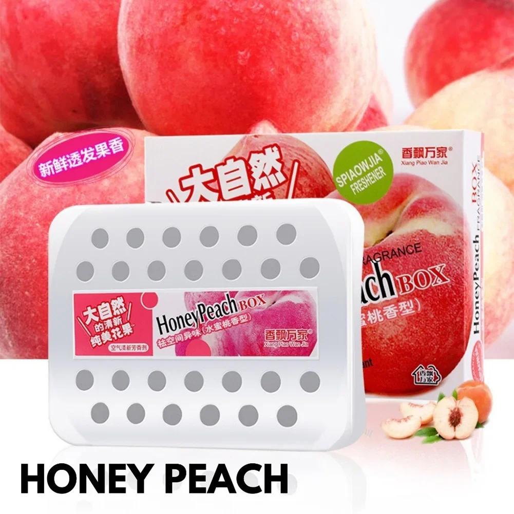 230 г освежитель воздуха для автомобиля, стойкий аромат, бальзам, дезодорирующий твердый парфюм, аромат одеколона с персиком и лимоном, ароматерапия для автомобиля