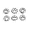 6PCS Guitar Tuner Peg Gears Metal Hex Hole Gear String Button Gear for Folk Classic Electric