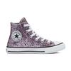 Converse Удобные универсальные высокие парусиновые кеды All Star Series для детей, кроссовки с блестками 669295C