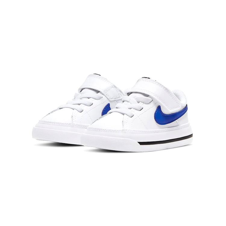 Nike Кроссовки Court Legacy с нескользящей и износостойкой подошвой, низкие, для малышей, Белый Синий Черный, для младенцев и малышей DA5382-101