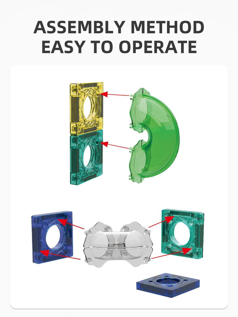 Слайд-шар магнитные детали строительные блоки интеллект собранный мальчик игрушка подарок