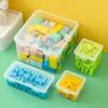 Compact Transparent Lego Toy Storage Box for Kids' Building Block Organization