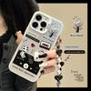 Zhitai Frosted Laser Cartoon Phone Case for iPhone 15 Pro & Huawei P70 Bracelet
