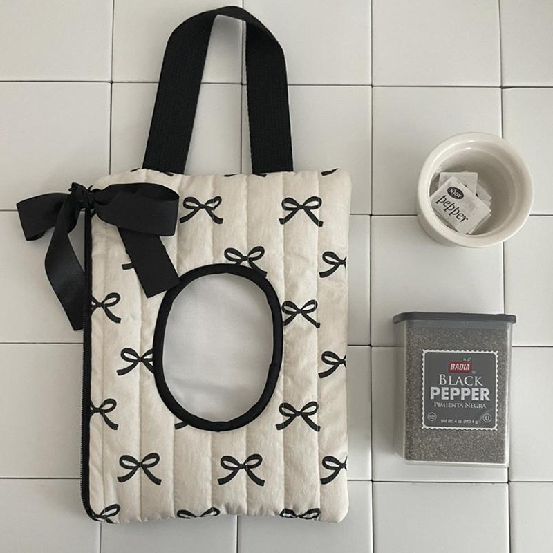 Откидная крышка с бантом для салфеток, чехол для влажных салфеток, сумка для подвешивания в машину, переносной держатель для бумаги, чехол для хранения салфеток, домашний декор