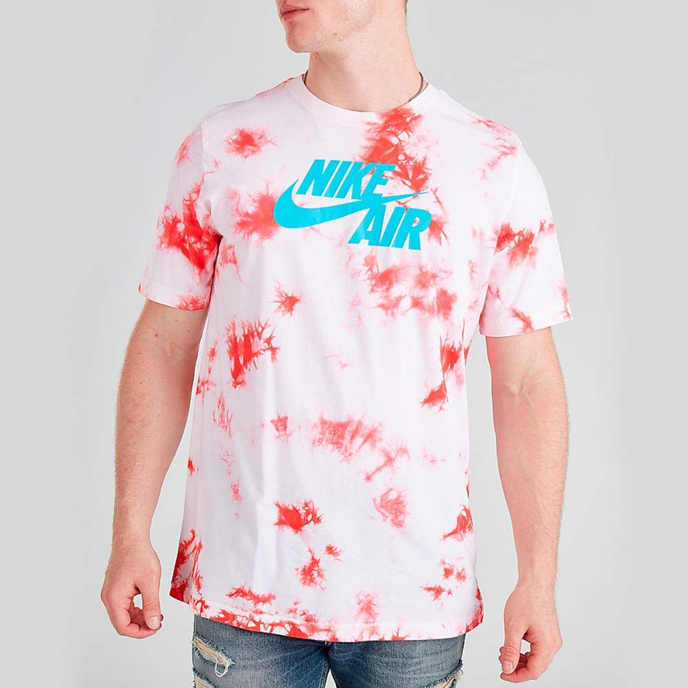 Nike T Shirts Men's Pink Crew Neck Moderate Straight Fit BQ0079-100