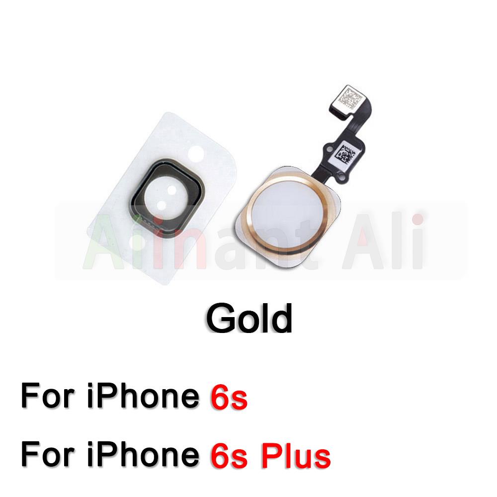 AiinAnt Шлейф кнопки «Назад» для iPhone 6 6s 7 8 Plus 5s SE Разъем Детали для ремонта телефона Без Touch ID