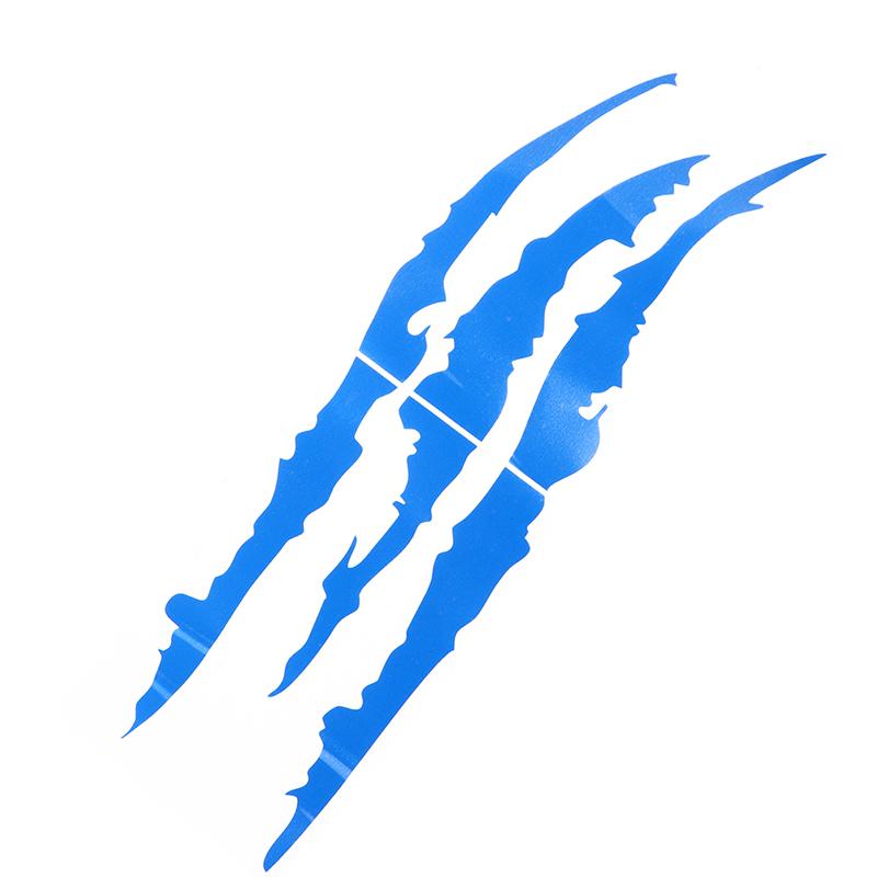 Автомобильные наклейки Светоотражающие следы когтей монстра Царапина в полоску Маркировка на фару