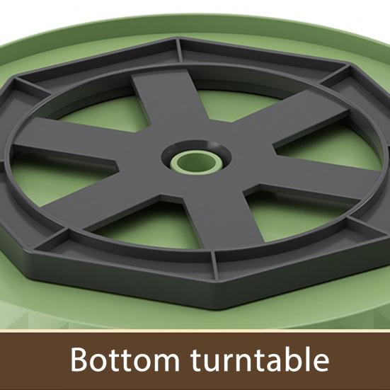 Lazy Susan Organizer Turntable Transparent Multi-Purpose Countertop Spice Rack Cosmetic