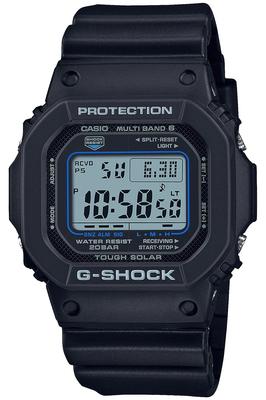 Часы Casio (Аутентичная японская модель) GW-M5610U-1CJF Мужские черные часы с солнечной батареей, радиоконтролем и подсветкой Super Illuminator