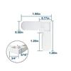 5/16 x 3/4 Inch Plastic Right Angle Corner Bracket Right Angle L-Shaped Corner Bracket  Frame Joint