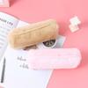Makeup Pouch Coin Purse Stationery Pen Bag Solid Color Large Capacity Pencil Bag Plush Pencil Case