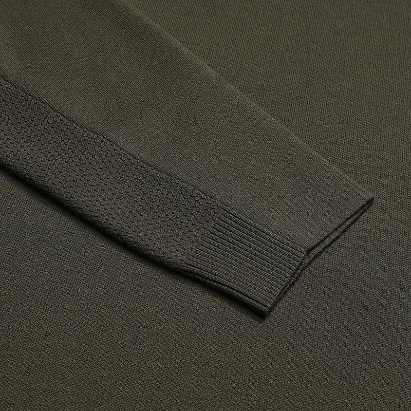Fila Серия Гольф Простая Мода Классический Спортивный Повседневный Удобный Универсальный Свитер с Длинным Рукавом Вязаный Мужские топы Карамель A11M615219FBN