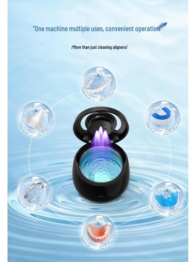 Ultrasonic Denture & Aligner Cleaner Sterilizer: Antibacterial & Invisible Orthodontic Disinfectant