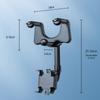 Многофункциональный держатель для телефона на зеркало заднего вида автомобиля, вращающееся на 360 градусов крепление для телефона на зеркало заднего вида, для смартфонов iPhone Android