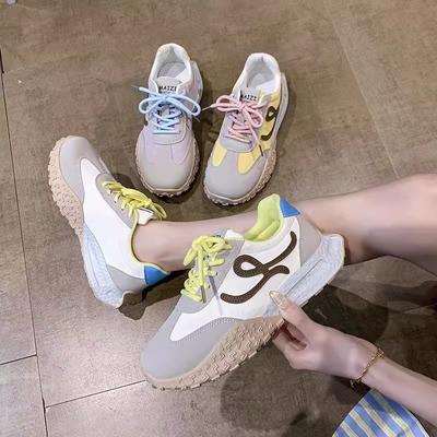 2025 лето универсальная повседневная спортивная обувь новая платформа кроссовки для бега и тренировок дофаминовый взрыв модная женская обувь