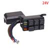 12 В 24 В релейный блок, 6-позиционный релейный предохранительный блок 12 AWG с предварительной проводкой, водонепроницаемый релейный блок с 6 слотами, блок предохранителей ATC/ATO для автомобиля, морской