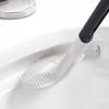 Silicone Toilet Brush Golf Brush Head Doublesided No Dead Corners Soft Bristles Cleaning Toilet Brush Curved Toilet Brushss Reusable Bathroom Tool