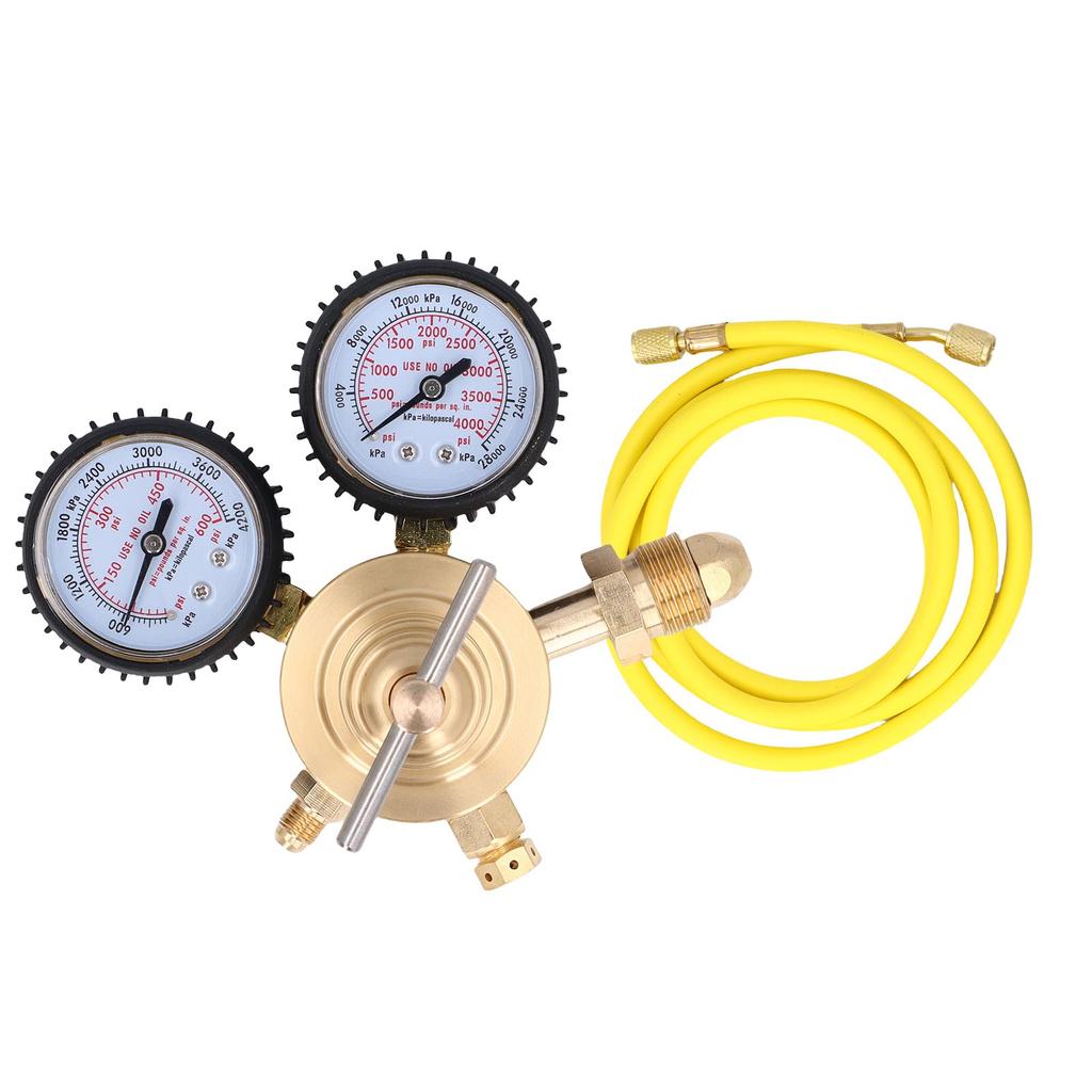 Регулятор азота CGA580 Вход 0600 PSI Выход 1/4 дюйма Наружная резьба Латунь Азотный газ