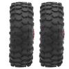 2Pcs Truck Wheel Rubber Tire 55mm Dia Aluminium Alloy Fit for WPL D12 1Celsius10 RC Car