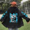 Anime My Hero Academia Dabi Cool Print Hooded Men Women Manga Zipper Hoodies Oversized Sweatshirt Harajuku Male Zip Up Jacket
