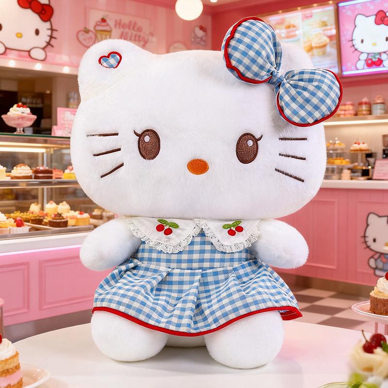 Plush toy Hello Kitty doll cute doll family ornament gift for girls