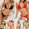 Women Decoration Bikini Set Push Up Swimsuit Beachwear Padded Swimwear
