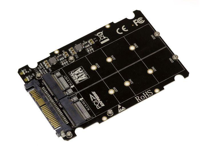 KALEA-INFORMATIQUE Adaptateur M2 PCIe M ET B Key vers U2 (U.2 68Pin SFF-8639) - Compatible NVMe