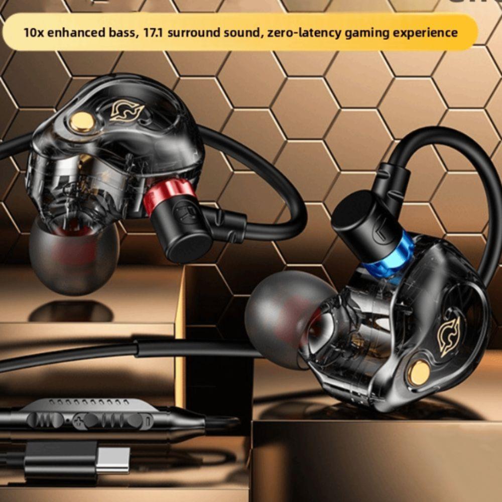 Deep Bass Wired Earphone in-Ear Earpiece Headset Music Earphones Wired Headset Listen To Music