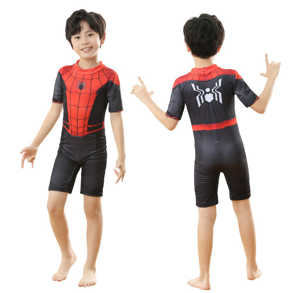 Boys Quick-dry Swimsuit In Milk Silk For Superhero Costume Parties