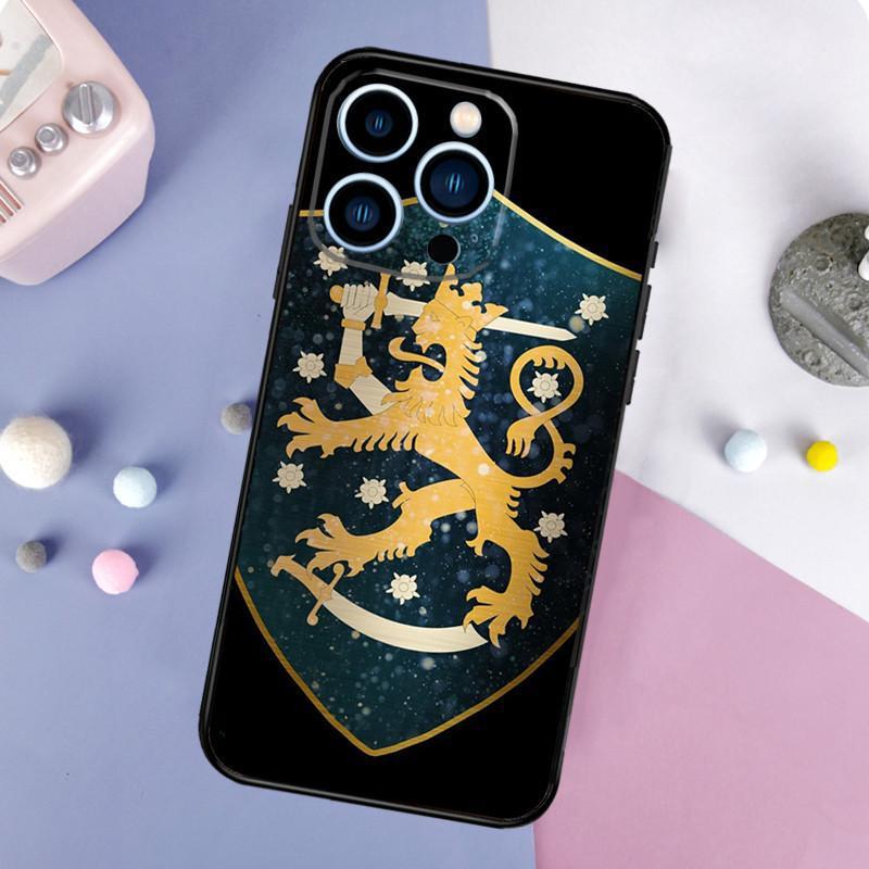 Чехол для мобильного телефона iPhone14 Plus, чехол для мобильного телефона с финским флагом, окрашенный в цвет анти-падения для руки, устойчивой к падению