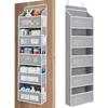 5-Layer Hanging Door Organizer - Large Capacity Storage Pockets for Wardrobe/Bathroom, Space Saving