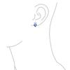 Cubic Zirconia Crown Infinity Blue Purple Mystic Rainbow Heart Shape CZ Stud Earrings Necklace Pendant Jewelry Set for Sterling "AAA Women. .925