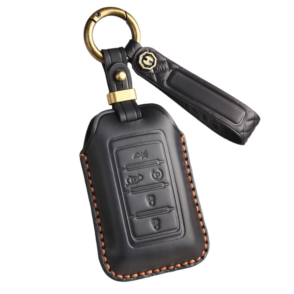 Ретро Чехол для Ключа Подходит для Автомобильного Ключа Jeep Jeep Grand Cherokee New Energy Импортная Версия Кожаная Сумка.