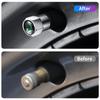 mhwql6 4Pcs Car Goods Dustproof Cap Car Tire Valve Stem Caps Bolt-In For Skoda A7 Fabia Kamiq Karoq Kodiaq Octavia Rapid Scala Superb