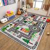 Cartoon Runway Carpet Parking Lot Road Game Floor Mat Household Non-Slip, Dirt Resistant And Easy To Manage Foot Mat