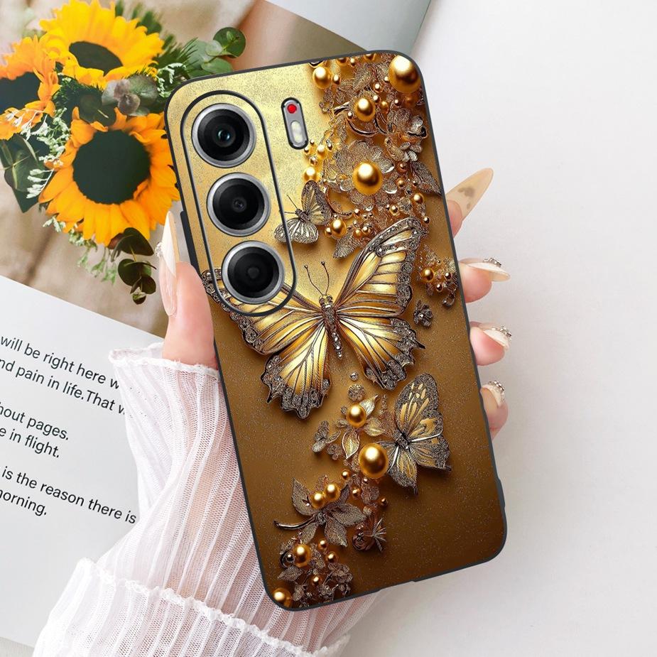 Для Tecno Camon 40 Pro 5G CM7 Чехол Роскошный Чехол с Рисунком Бабочки Мягкий ТПУ Чехол для Телефона Для Tecno Camon 40 Camon40 Pro 4G CM6 Сумки