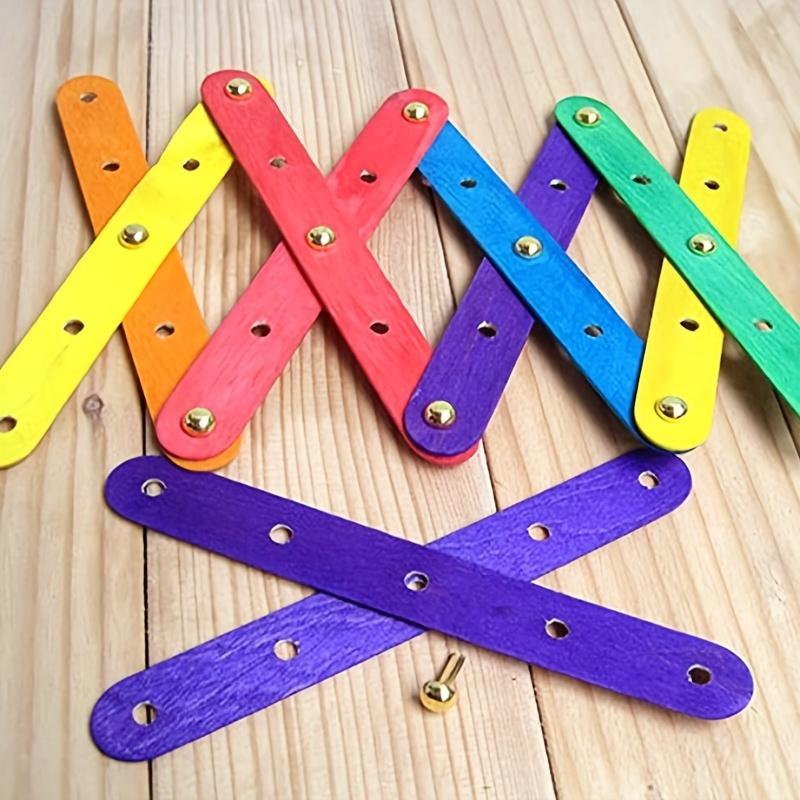 100 шт. Золотые ножки-пуговицы для скрапбуков, бумажного искусства и DIY арт-проектов - Металлические крепежи, Круглые, Школьные принадлежности