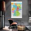 German Map of Germany with Political Distribution Pictures Paintings Map Home Wall Decoration,Travel/Educational Tools