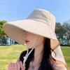 Дышащая шляпа от солнца для женщин, шляпа с защитой шеи и откидной частью для шеи, широкополая шляпа, регулируемая модная спортивная шляпа